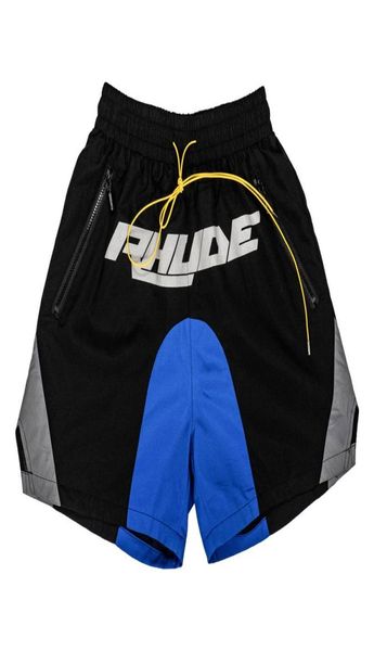 

beach shorts jogger colorblock men women 1 leter reflection black gym casual short middle pants5614123, White;black