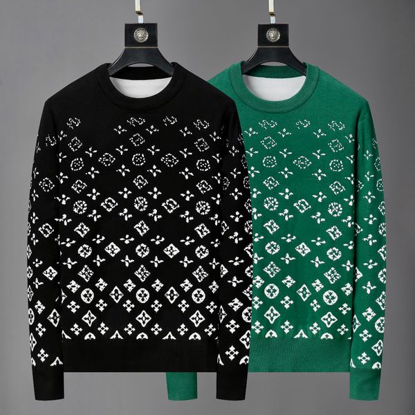 

men's sweaters knitted long sleeve loose pullovers for mens womens designer letters printed sweatshirts autumn winter warm comfortable, White;black