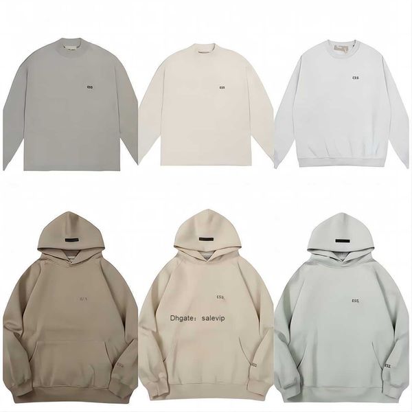 

men's hoodies sweatshirts mens womens designer ess sweatershirts suits streetwear pullover double thread high street pure cotton thin s, Black