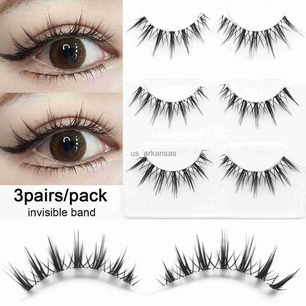 

false eyelashes 3/5pairs false eyelash cute soft fake eyelashes natural long wispy lashes cosplay lashes manga lashes makeup eyelashes exten