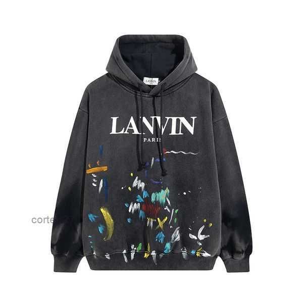 

designer hoodies galleries depts hooded mens women fashion loose pullover jogging sweatshirt casual cottons letter print luxurys clothing s, Black