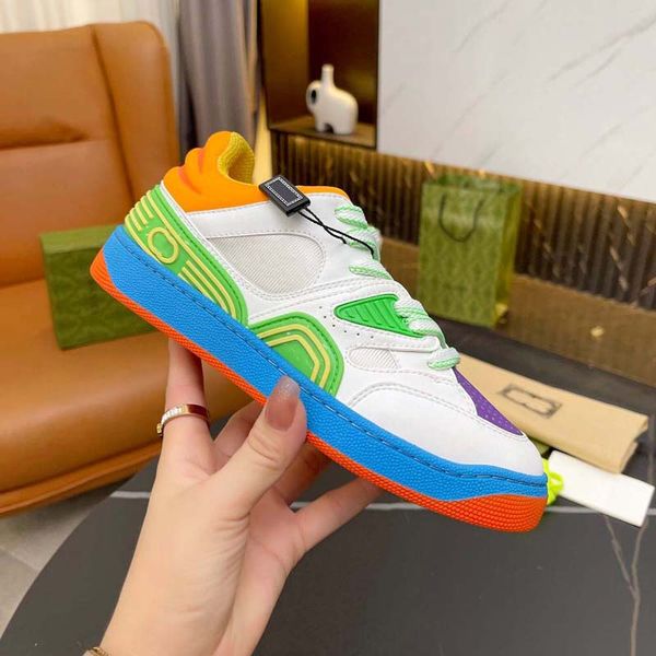

casual shoes high end new style dad shoes men's trendy and versatile genuine leather women casual 12, Black