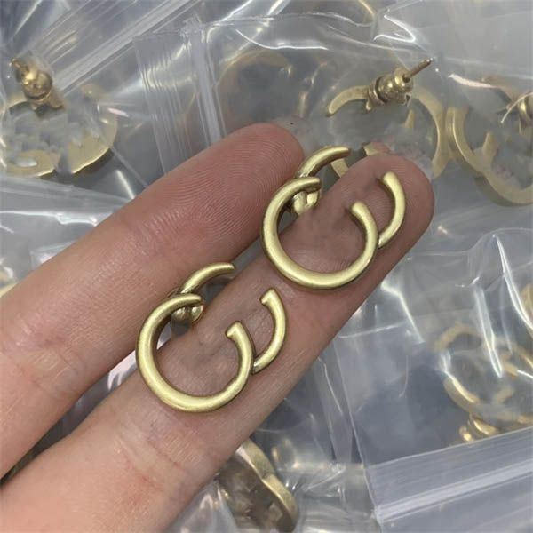 

luxury stud earring double letter g logo earing women hoop designer jewelry ggity crystal pearl earrings woman 5655, Golden;silver