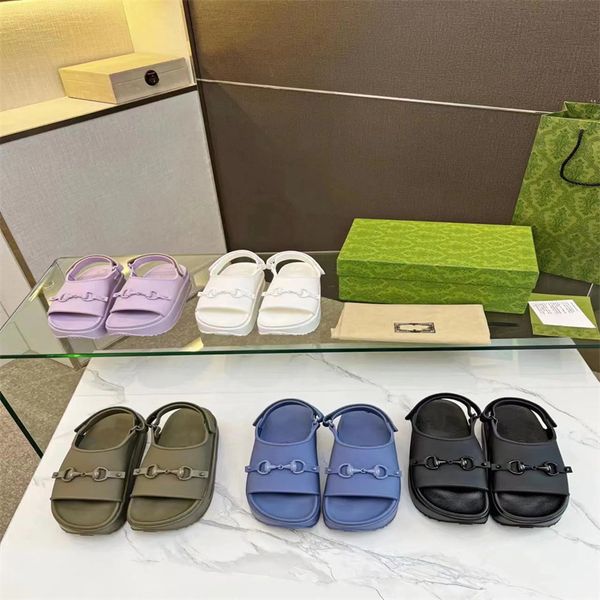 

designer flat comfort sandal women loafers luxury casual shoes shoes paseo flat sandals 2023 platform shoe buckle leather loafer denim size, Black