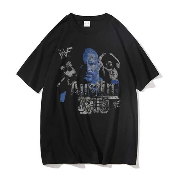 

men039s tshirts austin vintage graphic printed tshirt man women 100 cotton tee shirt men hip hop harajuku tshirt mens fighting7089122, White;black