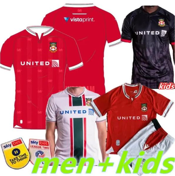 

wrexham 2023 soccer jersey men jersey 23 24 home away fast-dry short sleeve soccer shirt custom logo outdoor sport uniform mullin football j, Black;yellow