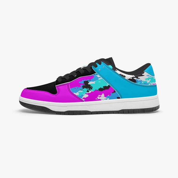 

fashion custom pattern diy shoes running big size brown shoes mens womens team new black white pink purple trainers outdoor sneakers 36-48 3