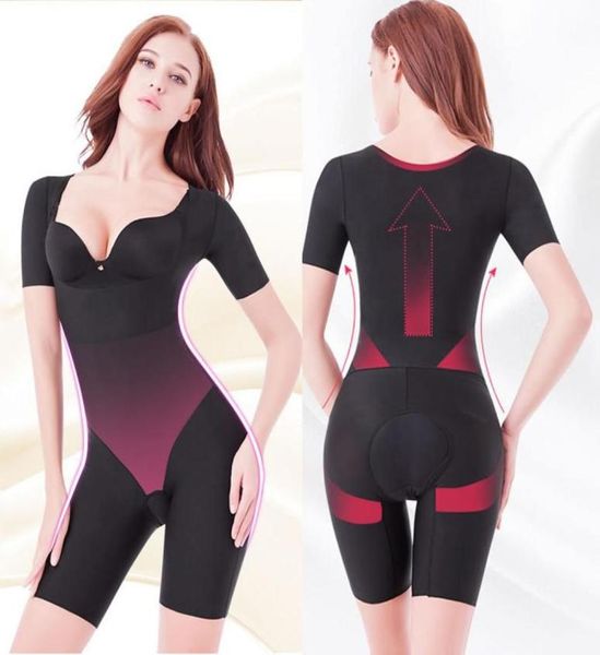 

women039s shapers slimming full body shaper bodysuit belly waist reducing girdles shapewear suit bulifter open crotch postpartu3493655972, Black;white