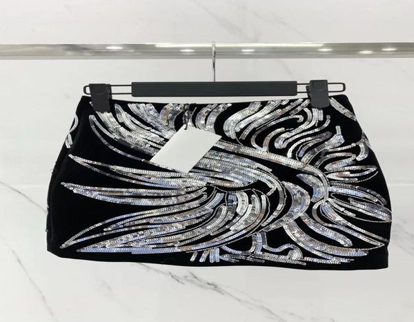 

2023 new spring summer luxury designer skirts fashion a skirts women039s brand same style dress 010462756299, Black