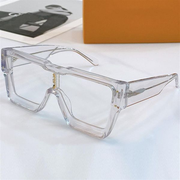 

mens eyeglass cyclone sunglasses z1547 men transparent glasses fashion classic square new catwalk lens 4 crystal elements casual o2297, White;black