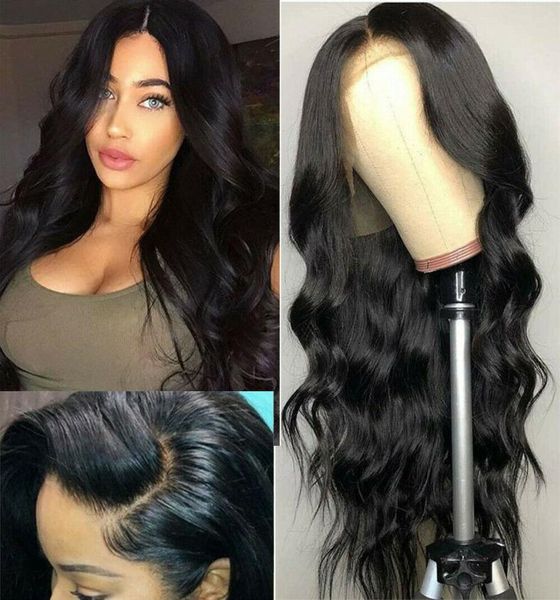

10a body wave human hair wigs pre plucked lace frontal wigs with baby hair2190843, Black