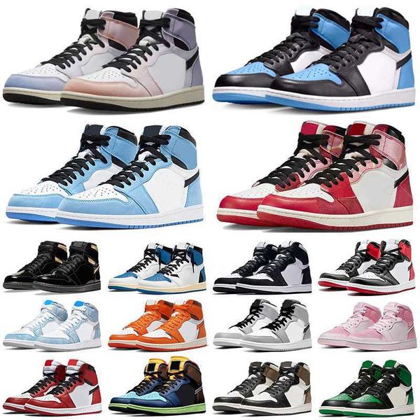 

jumpman 2023 1 basketball shoes university blue 1s high og grey fog black white dark forbidden unc grey chicago men women sneaker sports eur