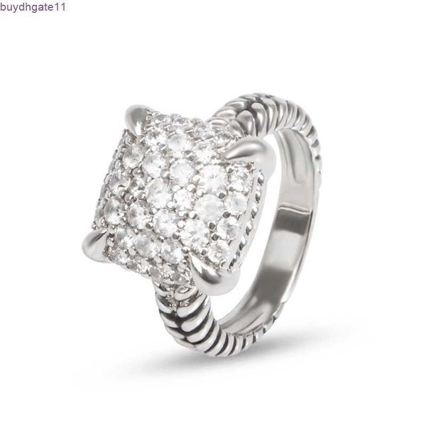 

fem7 ring cable diamond women and men luxury punk zircon party fashion, Silver