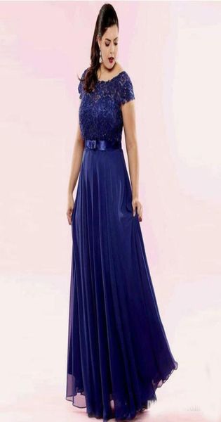 

charming navy lace plus size prom dresses sheer bateau neck beaded evening gowns sleeves aline floor length chiffon formal dress3798720, Black