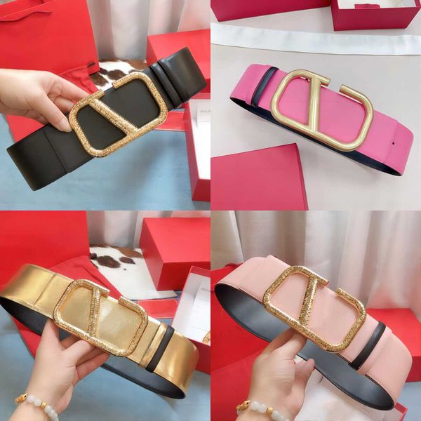 

designer belts for women width 7cm belt genuine leather belt gold big letter buckle ceintura woman dress suit girdle waistband double sided, Black;brown