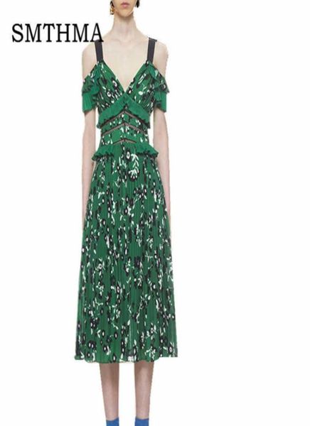 

smthma arrival self portrait runway summer green flower print women dress s xxl q1904177005447, Black;gray