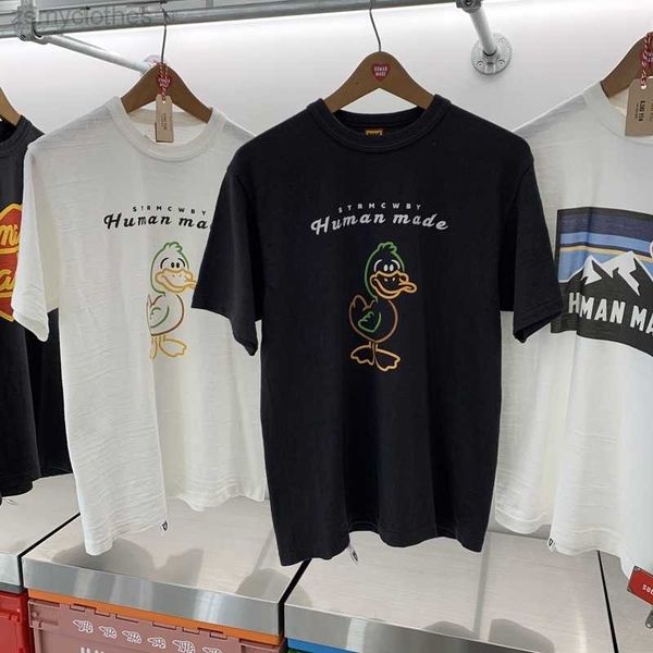 

men's t-shirts human made fashion t shirt men 1 1 human made vintage women t-shirt duck tee men clothing, White;black