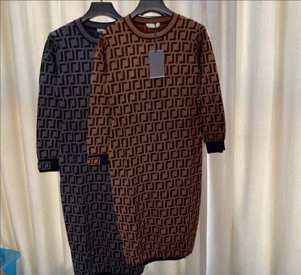 

women casual dresses knitted cardigan sweaters autumn long sleeve tees classic designer full print cardigans sweater woman high el9440555, Black;gray