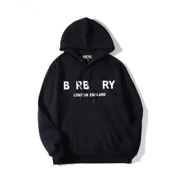 

designers mens hoodies women letter hoodie street autumn winter hooded pullover fashion sweatshirts loose hooded jumper clothing size s-2xl, Black