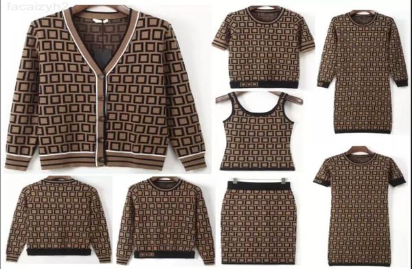 

women039s designer dress ladies sweaters woman knits tees classical printing oneck cardigan hoodies cotton pullover long dress5545068, Black;gray