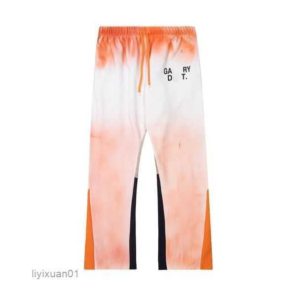 

galleries dept pants shorts jeans pants sweatpants speckled classic letters print men women couple loose versatile casual straight 1lfn, Blue