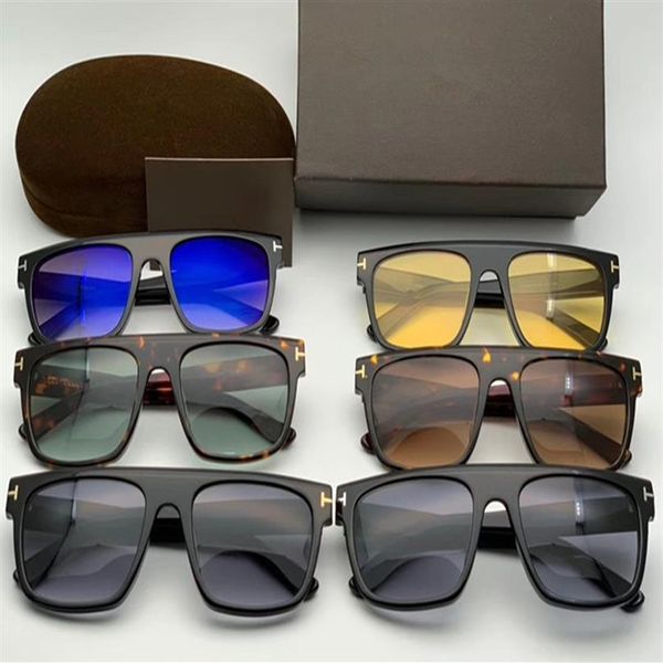 

ft0699 oversized concise square sunglasses 57-20-145 uv400 pure-plank driving retro-vintage big-square sunglasses full-set302o, White;black