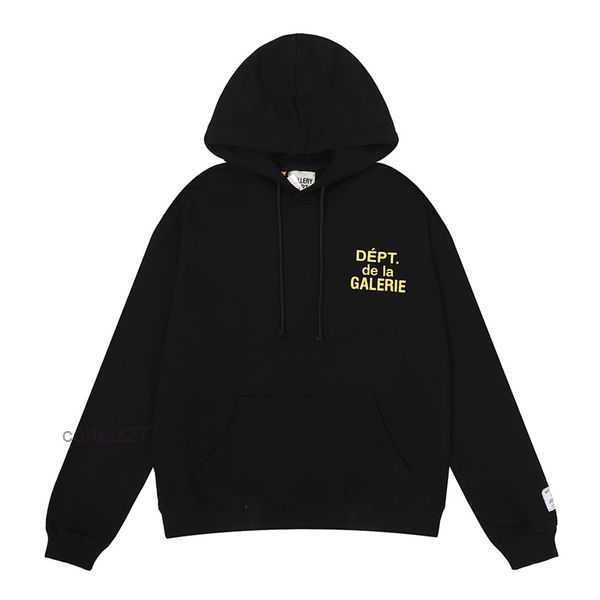 

designer hoodies galleries depts hooded mens women fashion loose pullover jogging sweatshirt casual cottons letter print luxurys clothing s, Black