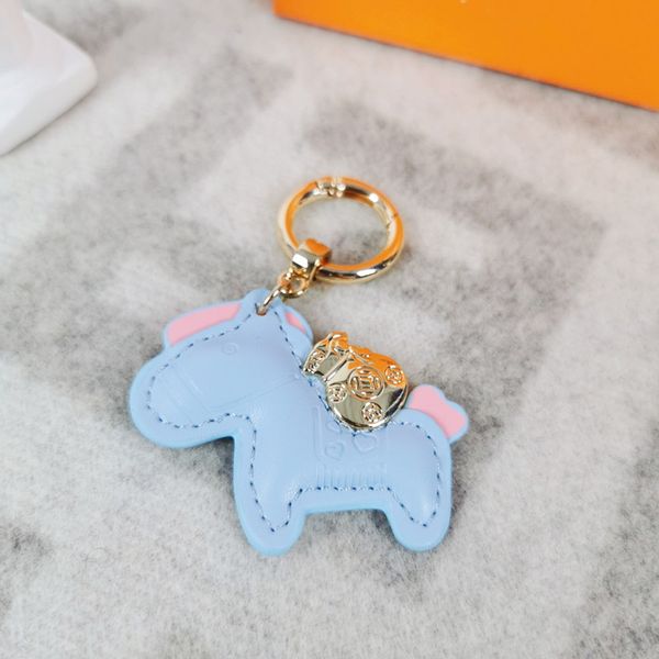 

designer keychain key chains ring holder horse h brand designers keychains for porte clef gift men women car bag pendant accessories, Silver