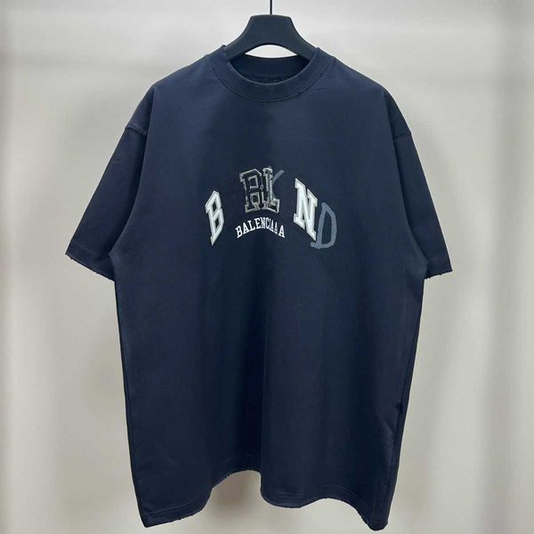 

short sleeve t-shirt men's women's couple casual round neck letter logo printing t shirts high-qualityzv3p, White;black