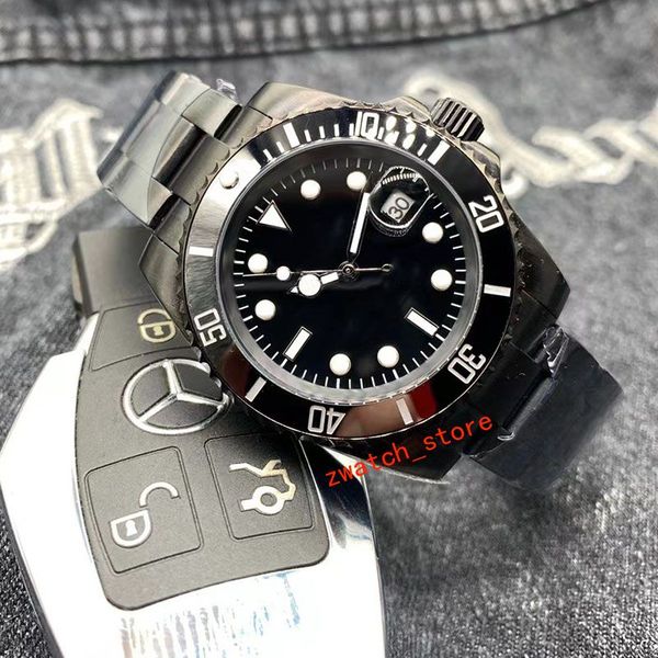 

mens watch designer automatic watch mens 41mm ceramic ring sapphire 2813 movement dial rotatable watch stainless steel band movement watches, Slivery;golden