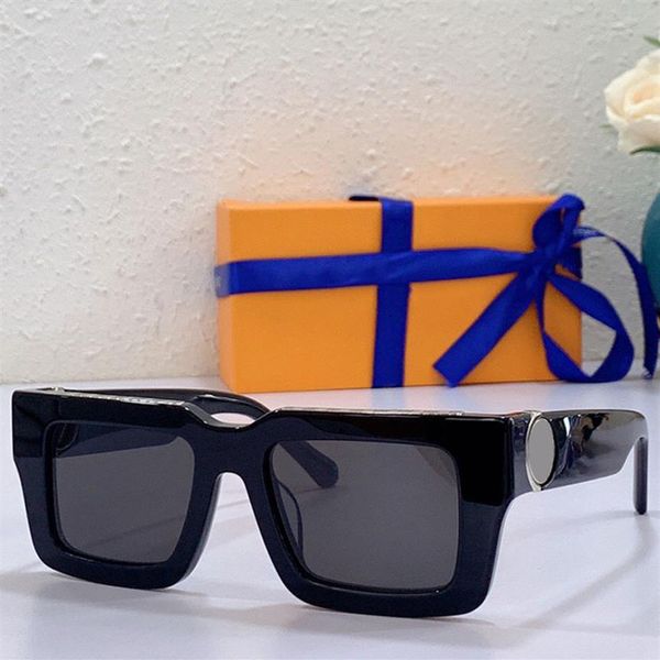 

mens sunglasses z1447e fashion classic black catwalk style square plate thick frame designer new color summer men driving vacation273y, White;black