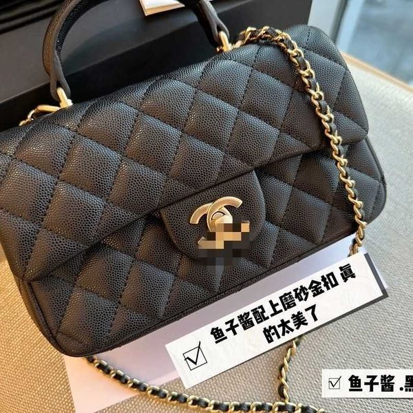 

channelsness bags cf caviar handheld women's bag one shoulder 20cm