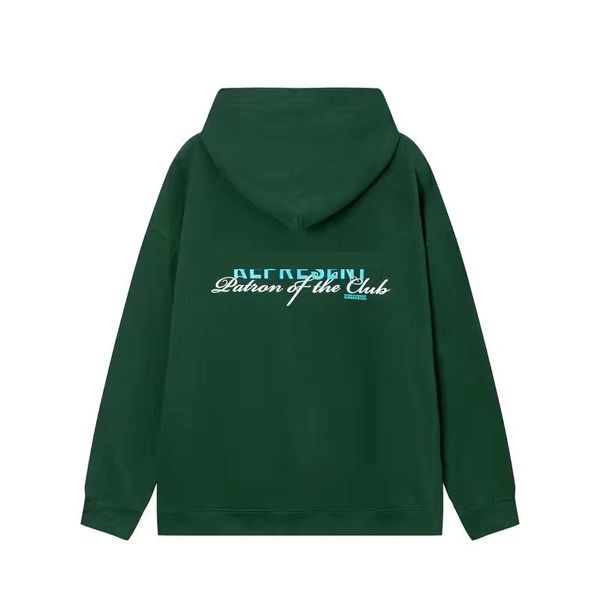 

2023ss new men's hoodies & sweatshirts owners club simple letter print high street hoodie sweater couple 100%cotton hoodie, Black