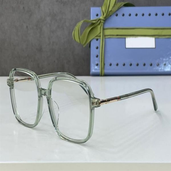 

optical eyeglasses for men women retro 0829 style anti-blue light lens plate square full frame with box255e, White;black