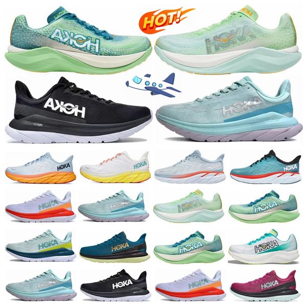

hoka shoe one mach x 4 athletic running sneakers hokas clifton 8 9 carbon x 2 kawana challenger atr 6 on cloud blue fog eggnog shifting sand