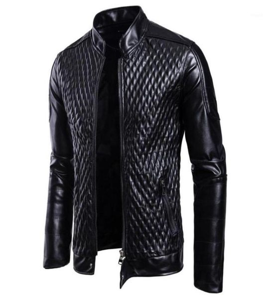 

fashion men motorcycle pu leather jackets men leather autumn winter slim fit jackets male business fitness casual outwear coats18078915, Black;brown
