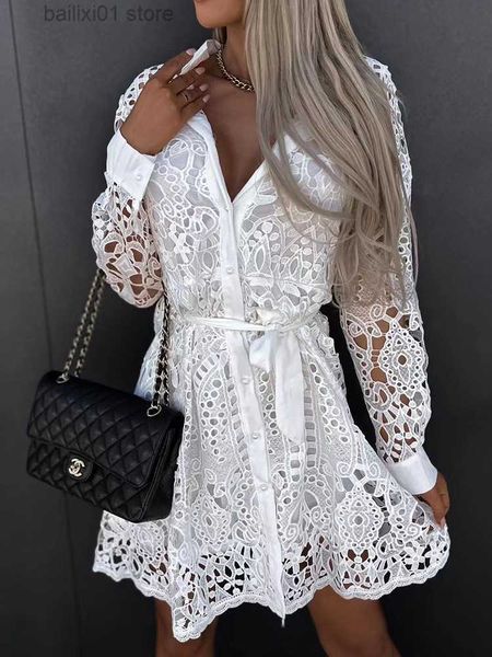 

basic casual dresses white cotton embriodery white women autumn dress long sleeve button sash short long sleeve winter cotton khaki party dr, Black;gray
