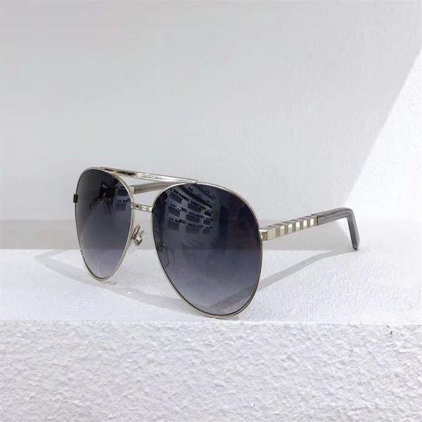 

attitude pilote sunglasses for men 0339 silver frame grey shaded classic sunglasses uv400 protection eyewear with case259a, White;black