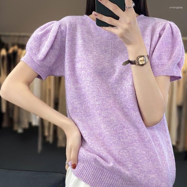

women's sweaters pure wool women sweater arrival short sleeve knitted pullover spring autumn fashion jumper for female soft shirt, White;black