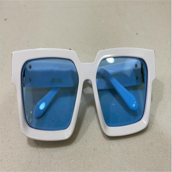 

new men designer sunglasses millionaire square frame vintage shiny gold summer uv400 lens style laser logo 1165350n, White;black