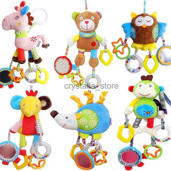 

baby bath toys baby sensory hanging rattles soft learning toy plush animals stroller infant car bed crib with teether for bebe babies toddle