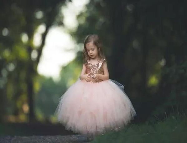 

pink toddler flower girl dresses knee length pageant prom party gowns sleeves beads kid formal communion dress2565653, White;blue