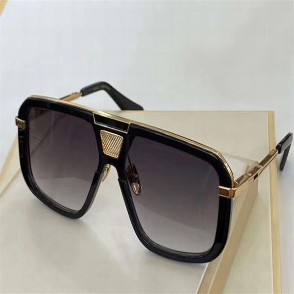 

black gold frame grey shaded shield sunglasses 400 sonnenbrille gafas de sol de men fashion sunglasses with box227g, White;black
