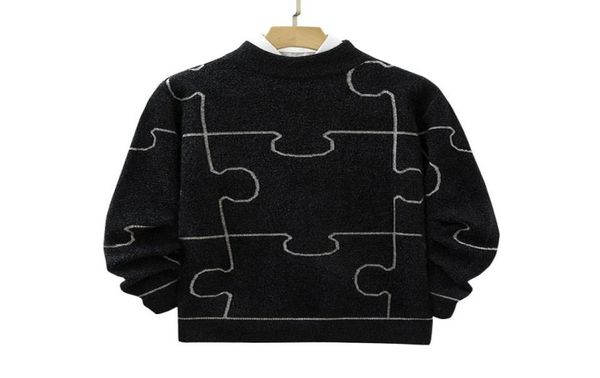 

men039s sweaters winter thick knitted sweater pullover warm brushed fashion casual4710526, White;black