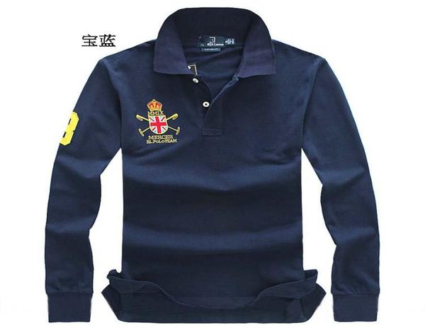 

men039s longsleeved polos shirt spring and autumn loose 100 cotton embroidery casual wear s3xl5925864, White;black