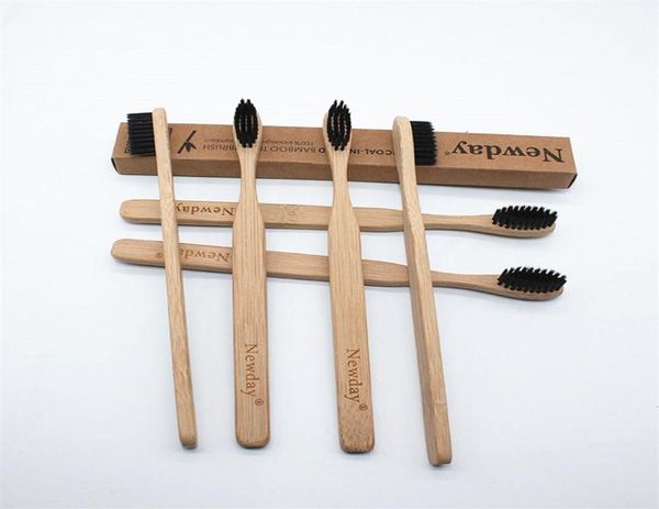 

50 pcs lot wood soft bristles natural eco capitellum fibre bamboo toothbrush c18112601278u5275220