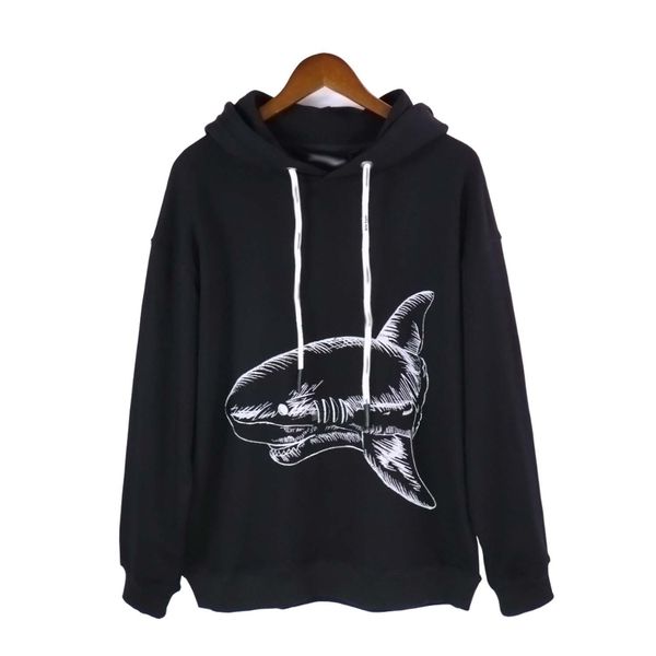 

pa men's hoodies mens long sleeve hooded jersey cotton t-shirt hoodie loose fit designer sweatshirt for man, Black
