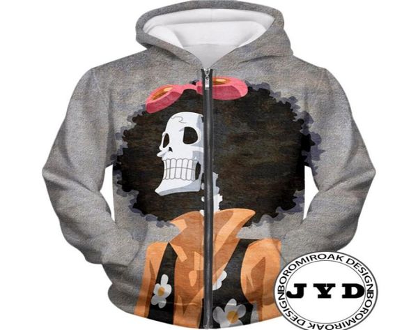 

mens jacket 3d jackets women zipper hoodie cute skull brook luffy print tracksuit sweater gift for child clothes s5xl 10 s11143212, Black