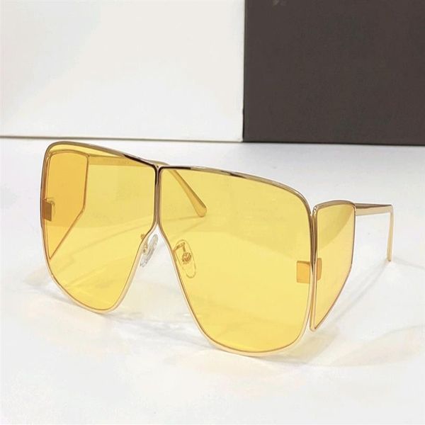 

0708 gold yellow pilot sunglasses men sport sun glasses with box309e, White;black