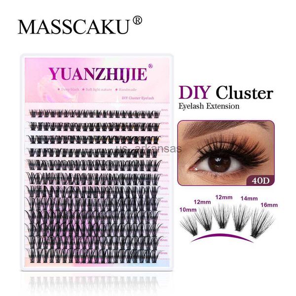 

false eyelashes masscaku individual lashes large tray 12 rows 30d 40d mix 8-16mm inidividual lashes cluster soft natural cluster lashes hkd2